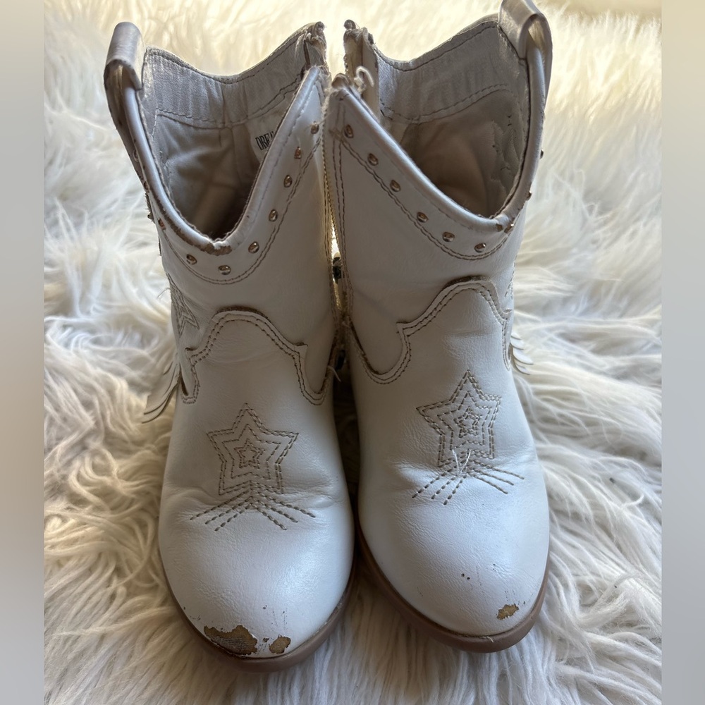 Dream Pairs white western cowgirl boots size 9